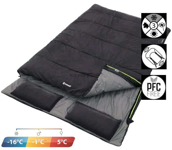 Saco de dormir doble Outwell Roadtrip 1